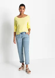 Barrel-jeans, Mid Waist, komfortlinning, bonprix