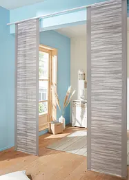 Panelgardin med tverrstriper (1-pack), bonprix