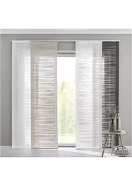 Panelgardin med tverrstriper (1-pack), bonprix