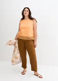Pull on-bukse i 100% lin, bonprix
