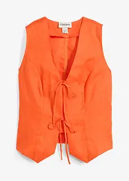 Blusetopp i 100% lin, bonprix