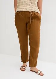 Pull on-bukse i 100% lin, bonprix