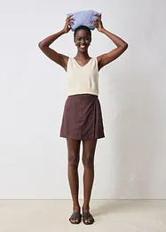 Skort i 100% lin, bonprix