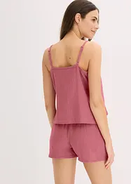 Pyjamas i musselin med stroppetopp, bonprix