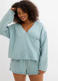 Blusetopp i ren bomull, bonprix