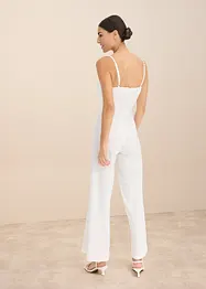 Jumpsuit med blonder og spagettistropper, bonprix