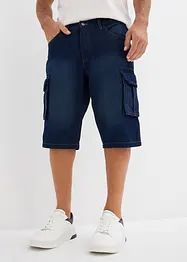 Bermudashorts i denim med cargolommer, Relaxed Fit, bonprix