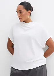 Trikotbluse i strukturert krepp, bonprix