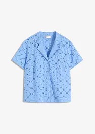 Moderne bluse med hullbroderi, bonprix