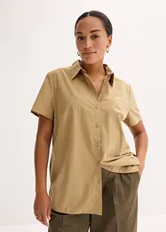 Kortermet bluse i poplin, bonprix