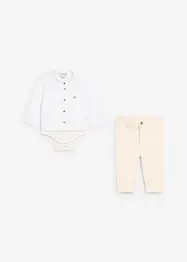 Body med krage og chinos (2-delt sett), bonprix