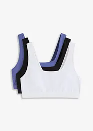 BH-topp med økologisk bomull (3-pack), bonprix