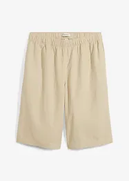 Bermudashorts i lin-/viskosemiks, High Waist, bonprix