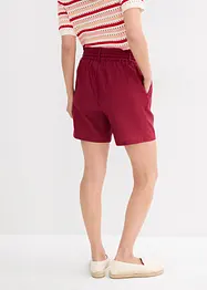 Paperbag-shorts med lin, bonprix