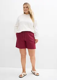 Paperbag-shorts med lin, bonprix