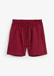 Paperbag-shorts med lin, bonprix