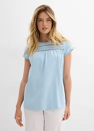 Bomullstopp med blonder, bonprix
