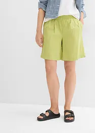 Bermudashorts i lin og bomull, bonprix