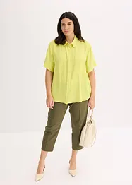 Kortermet bluse med brystlomme, bonprix