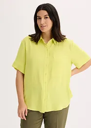 Kortermet bluse med brystlomme, bonprix