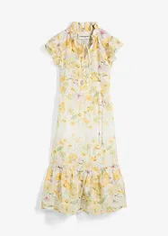 Maxikjole i rami med blomsterprint, bonprix