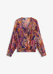 Chiffonbluse med trykt mønster, bonprix
