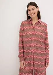 Lang bluse i hekle look, bonprix