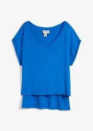 Oversized topp i lett viskosemiks, bonprix