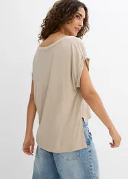 Oversized topp i lett viskosemiks, bonprix