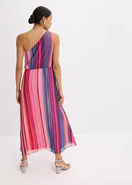 One Shoulder-kjole i myk mesh, bonprix