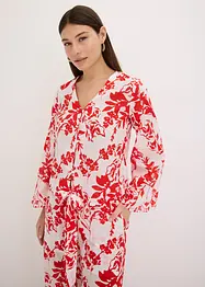 Bluse i 100% bomull med trykt mønster, bonprix