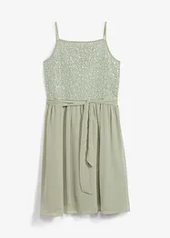 Chiffonkjole med paljetter, bonprix