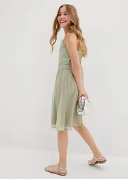 Chiffonkjole med paljetter, bonprix