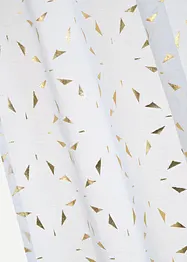 Gardin med resirkulert polyester og glinsende trykk (1-pack), bonprix