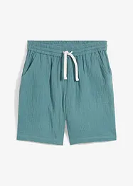 Slip on-shorts av luftig musselin, Loose Fit, bonprix