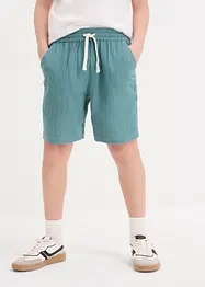 Slip on-shorts av luftig musselin, Loose Fit, bonprix