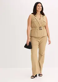 Vest med belte, bonprix