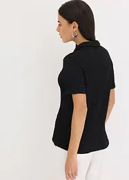 Trikotbluse med struktur, bonprix