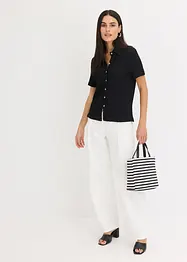 Trikotbluse med struktur, bonprix