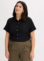 Trikotbluse med struktur, bonprix
