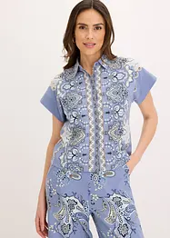 Trikotbluse med paisleymønster, bonprix