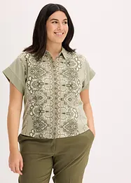 Trikotbluse med paisleymønster, bonprix