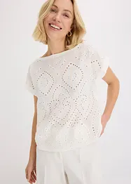 Topp med hullblonder, bonprix
