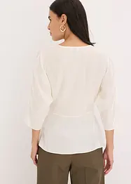 Bluse med knytebelte, bonprix