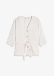 Bluse med knytebelte, bonprix