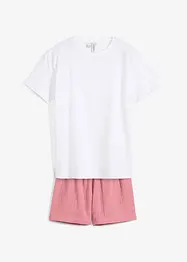 Shorty-pyjamas (2-delt sett) av musselin, bonprix
