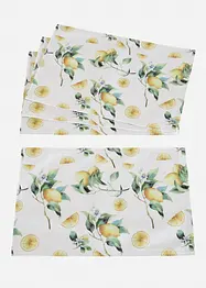 Bordbrikker med sitronmønster (4-pack), bonprix