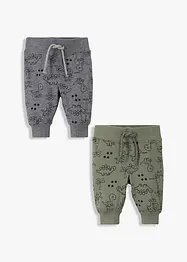 Trikotbukse til baby av økologisk bomull (2-pack), bonprix