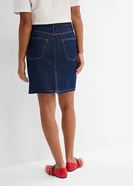 Denimskjørt Mid Waist, Low Stretch, bonprix