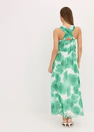 Stroppekjole i chiffon med nydelig trykt mønster, bonprix
